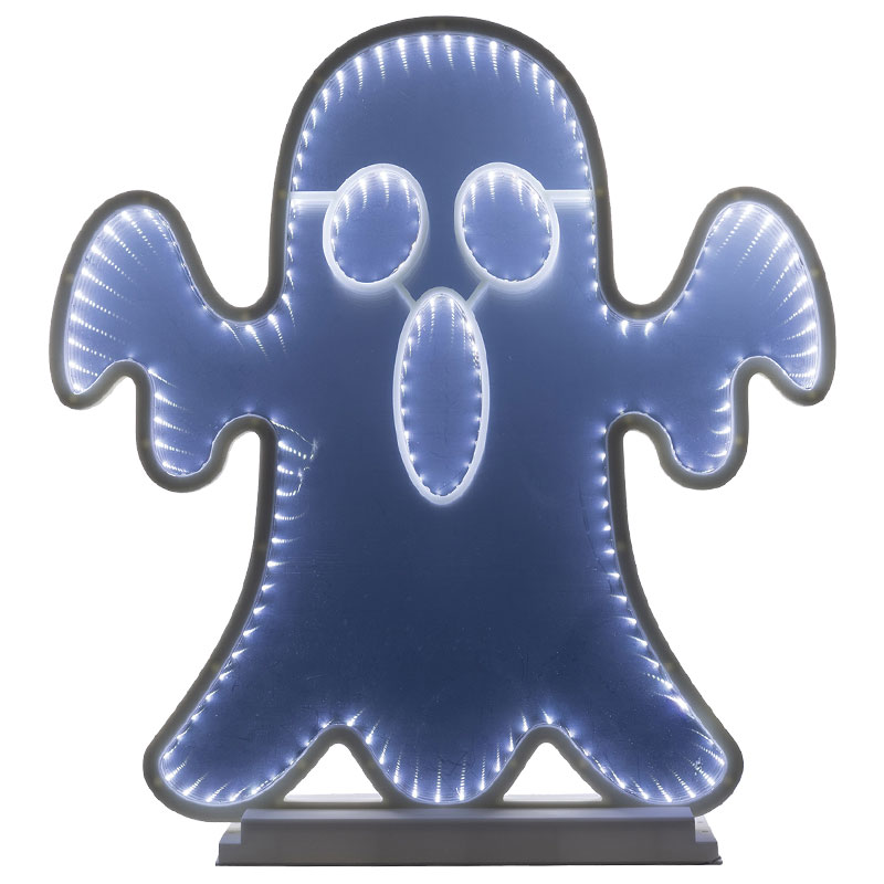23" LED Ghost Infinity Light Halloween Decor