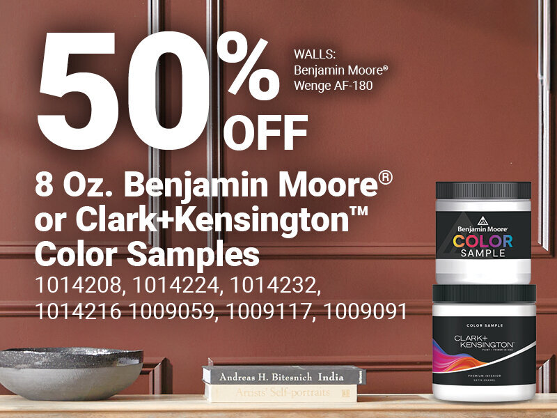 Benjamin Moore® or Clark+Kensington™ Paint Color Sample, 8 oz. - 1/17