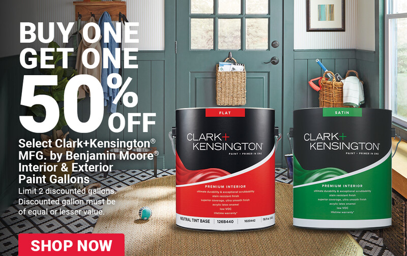 Buy One Get One 50% Off Clark+Kensington Paint Gallons