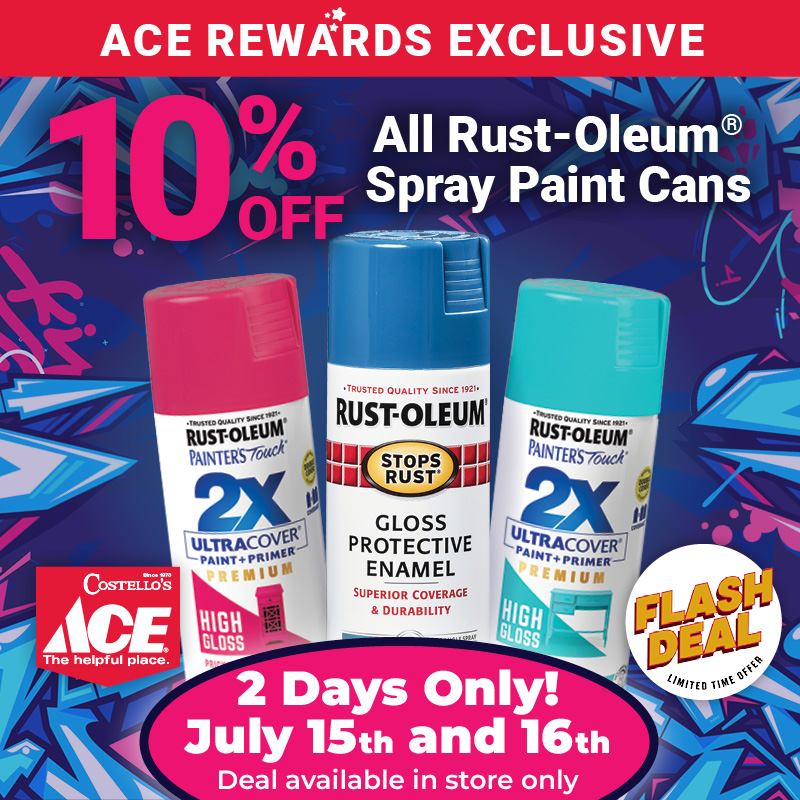 2 Day Flash Sale on Rust-Oleum Spray Paint