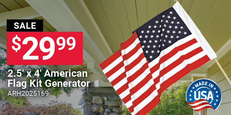 2.5' x 4' American Flag Kit
