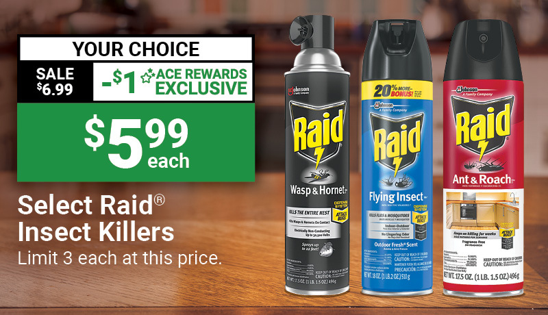 Select Rair® or STEM Insect Killer