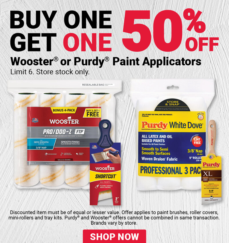 Purdy® or Wooster® Paint Applicators