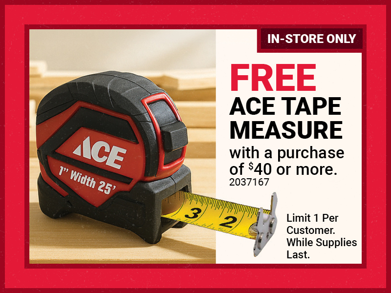 25 Ft. Ace Compact Tape Measure