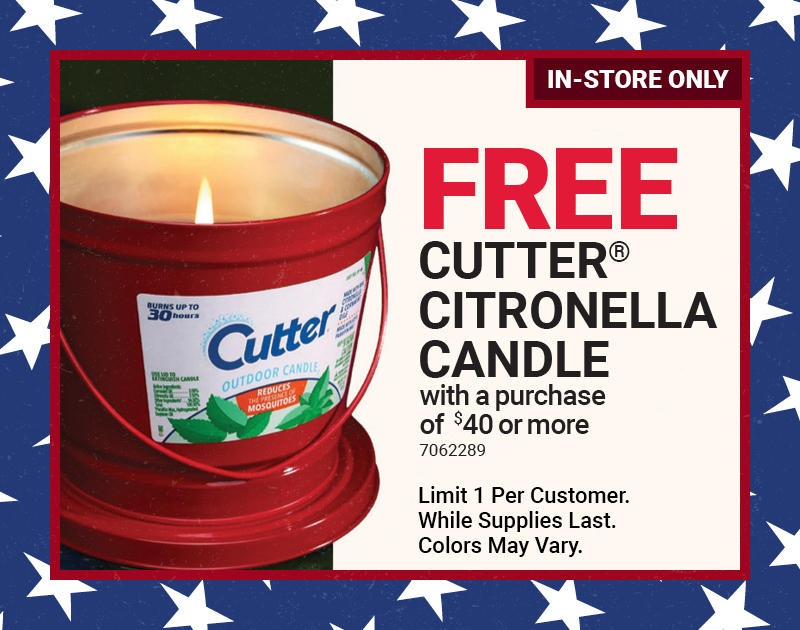 17 Oz. Cutter Outdoor Citronella Bucket Candle For Mosquitoes