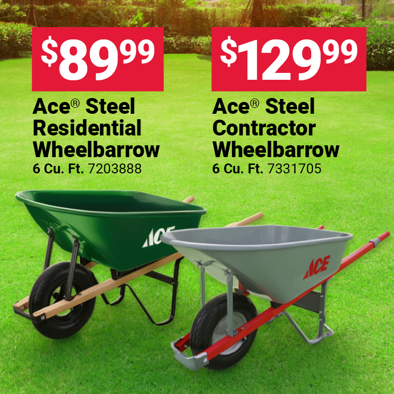 Ace® 6 Cu. Ft. Wheelbarrows