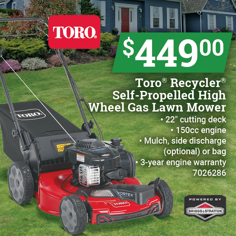 Toro® Recycler® Self-Propelled High Wheel Gas Lawn Mower