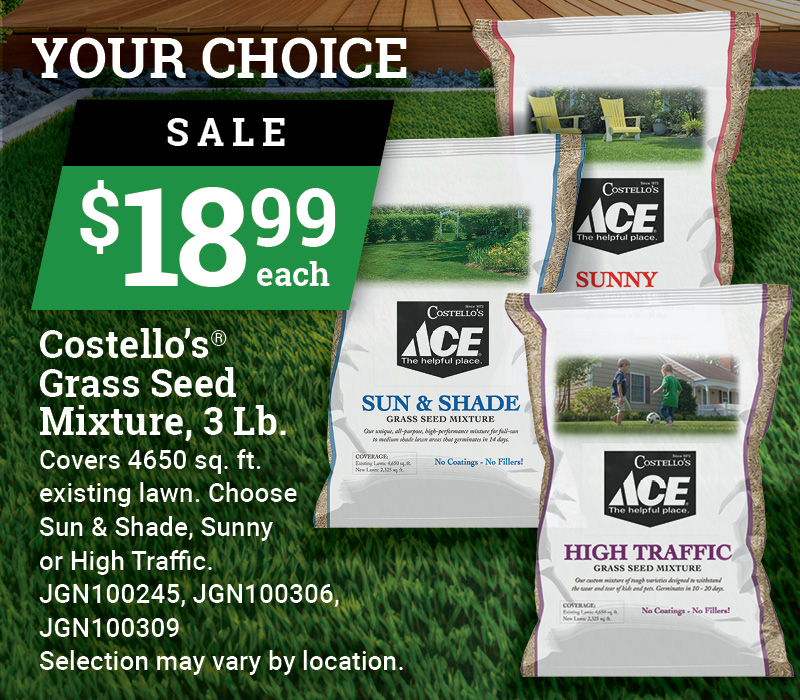 Costello's Grass Seed Mixture, 3 Lb.