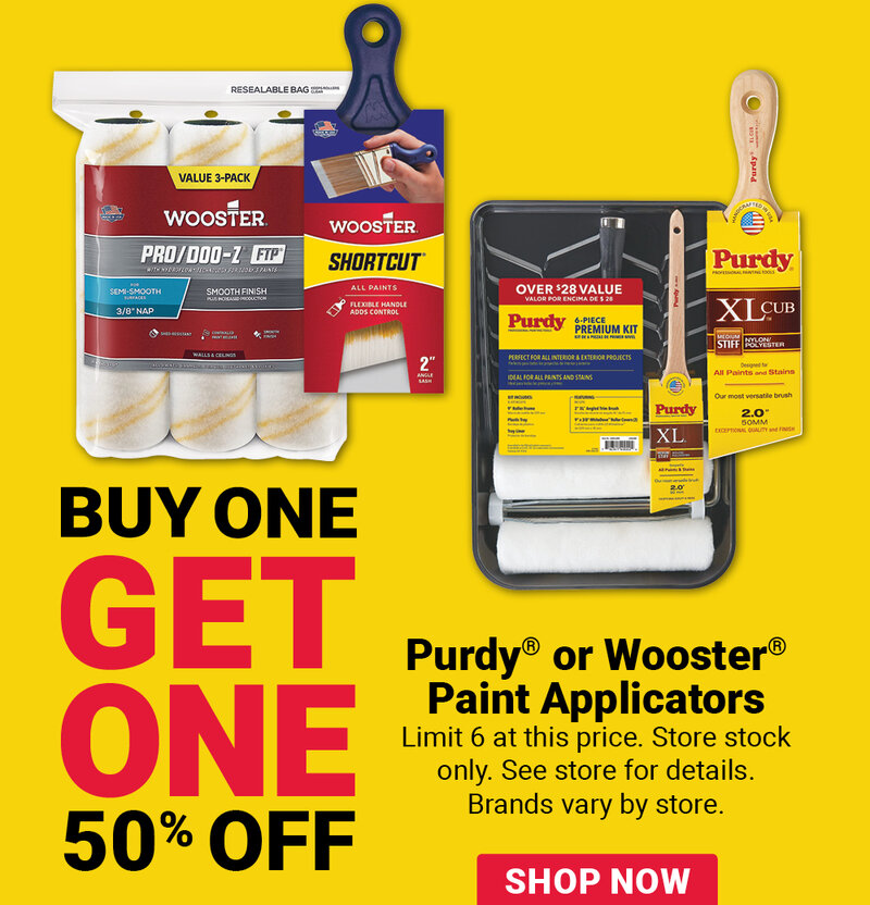 Purdy® or Wooster® Paint Applicators