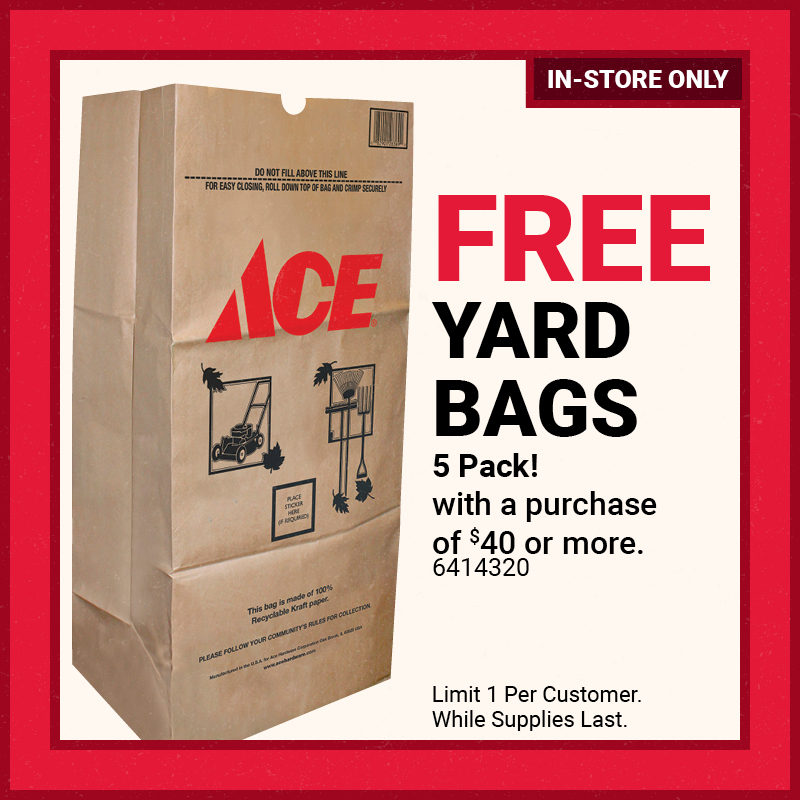 FREE Ace® Paper Refuse Bags, 5/Pk.
