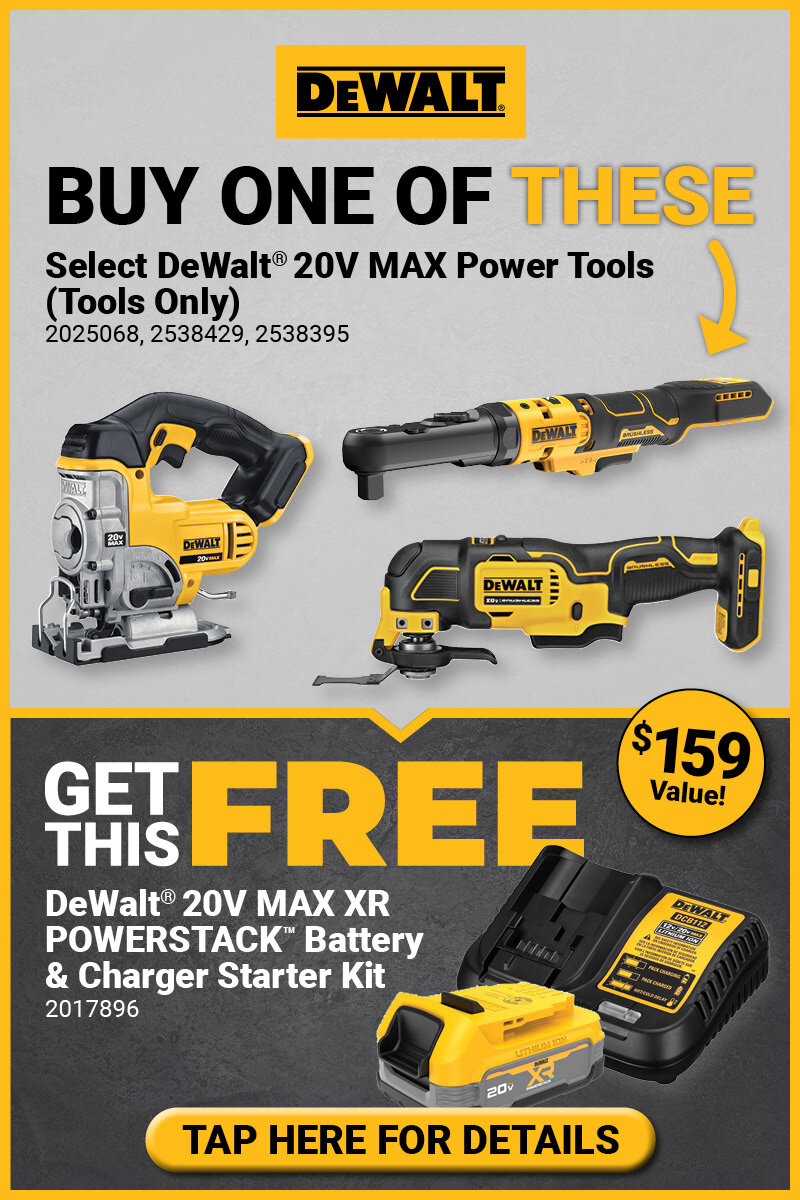 DeWalt® Buy One of These Get This FREE