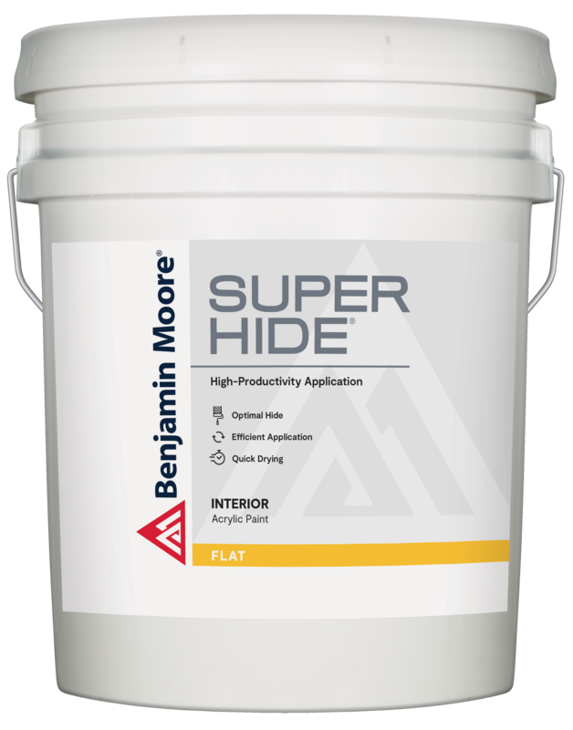 Benjamin Moore SuperHide Latex Flat White 5 Gal