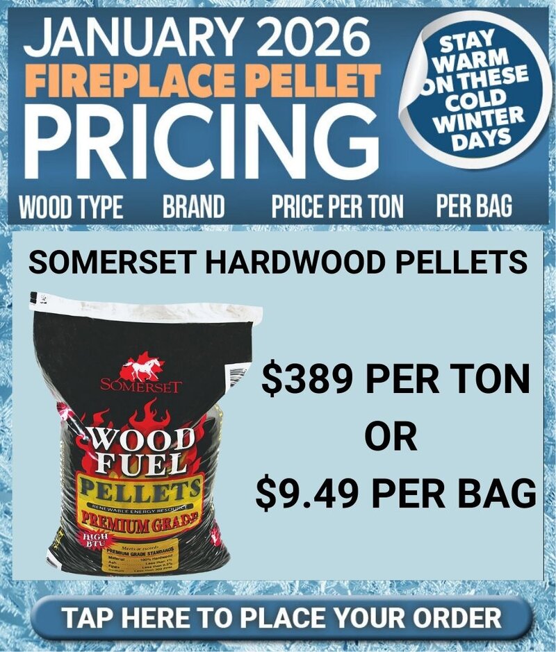 January 26 Fireplace Pellet Prices - NY