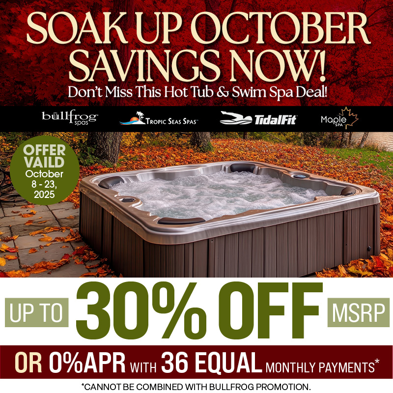 Soak Up October Hot Tub Savings