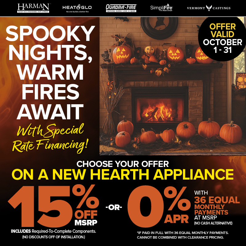 Spooky Nights Fireplace Deals