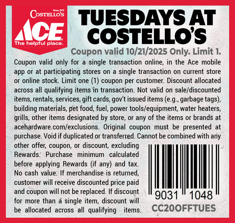 Tuesday's At Costello's - 10/21/25