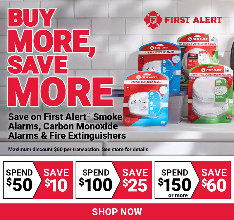 Buy More, Save More on Select First Alert Smoke Alarms Carbon Monoxide Alarms & Fire Extinguishers