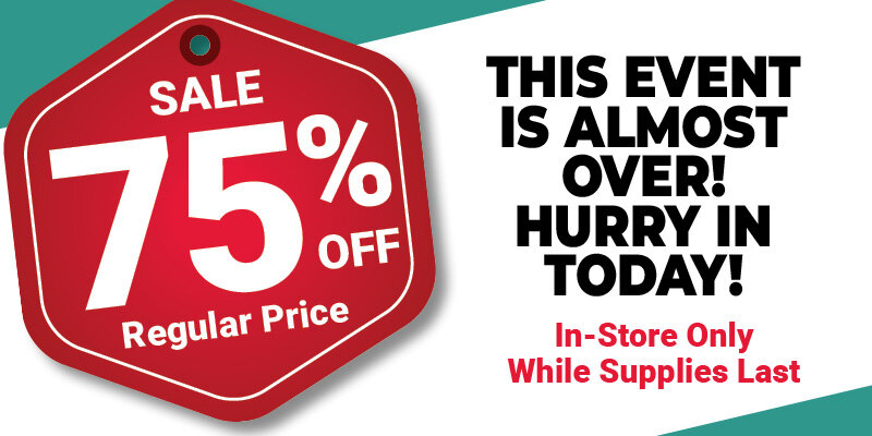 75% Off Announcement