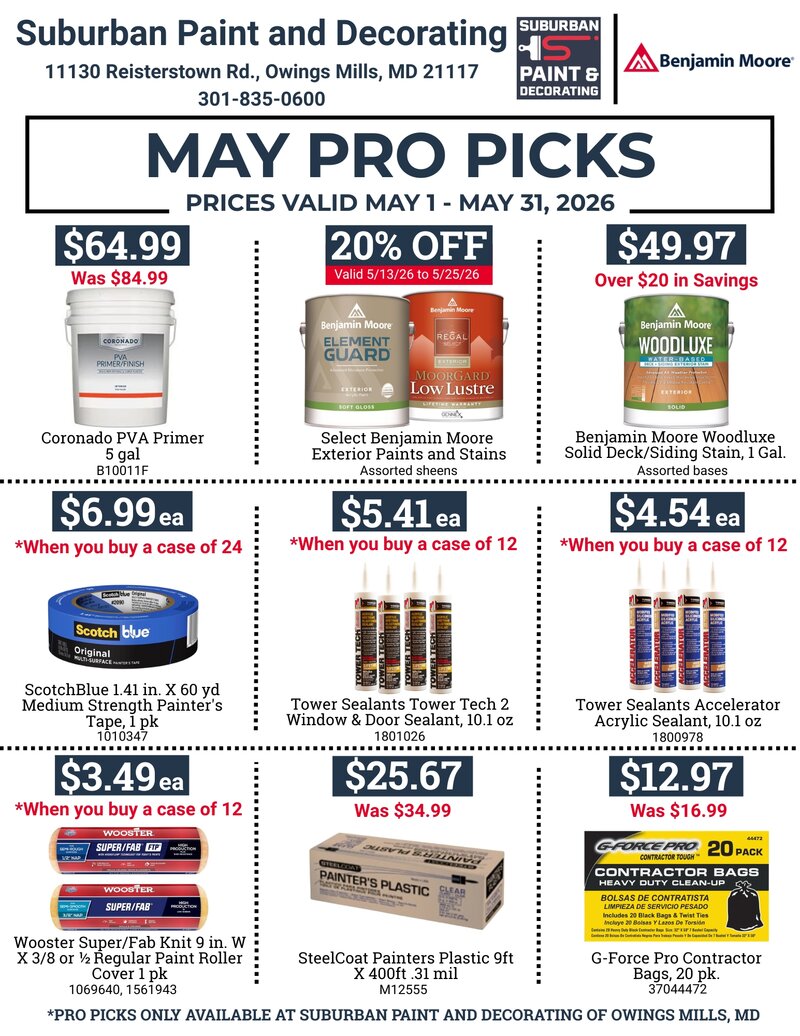 May Pro Picks Owings Mills