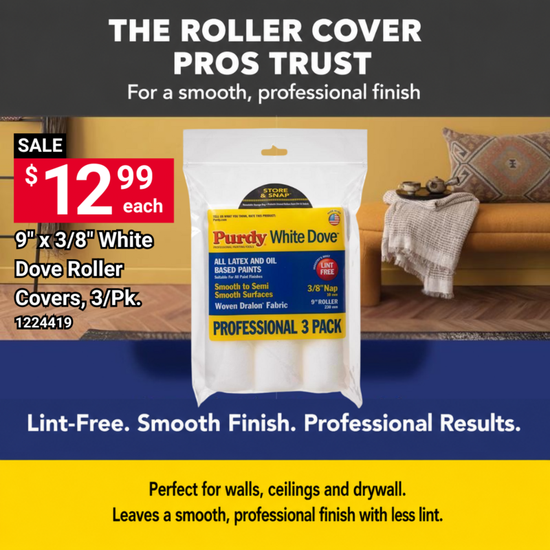 Purdy Roller Cover August '26 Sale