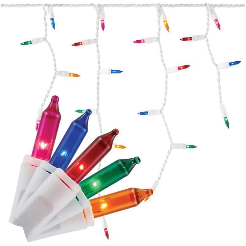 300 Ct. Celebrations® Classic 19.6’ LED T5 Multicolored Icicle Christmas Lights
