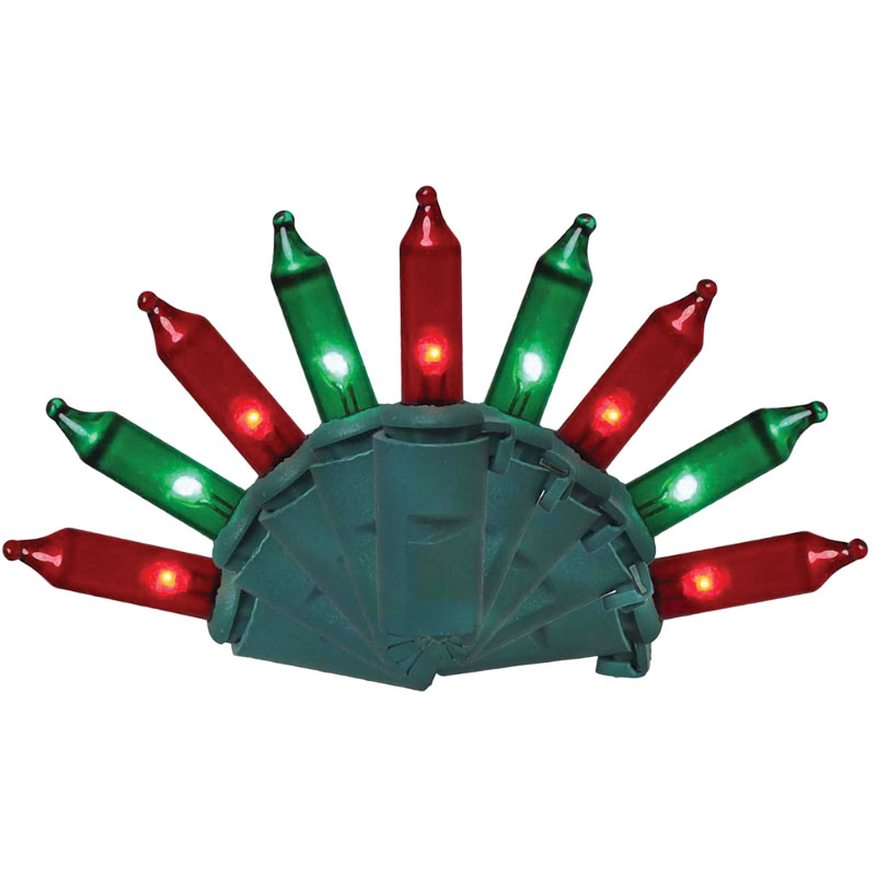 100 Ct. Celebrations® Classic 24.75’ LED T5 Green Red String Christmas Lights