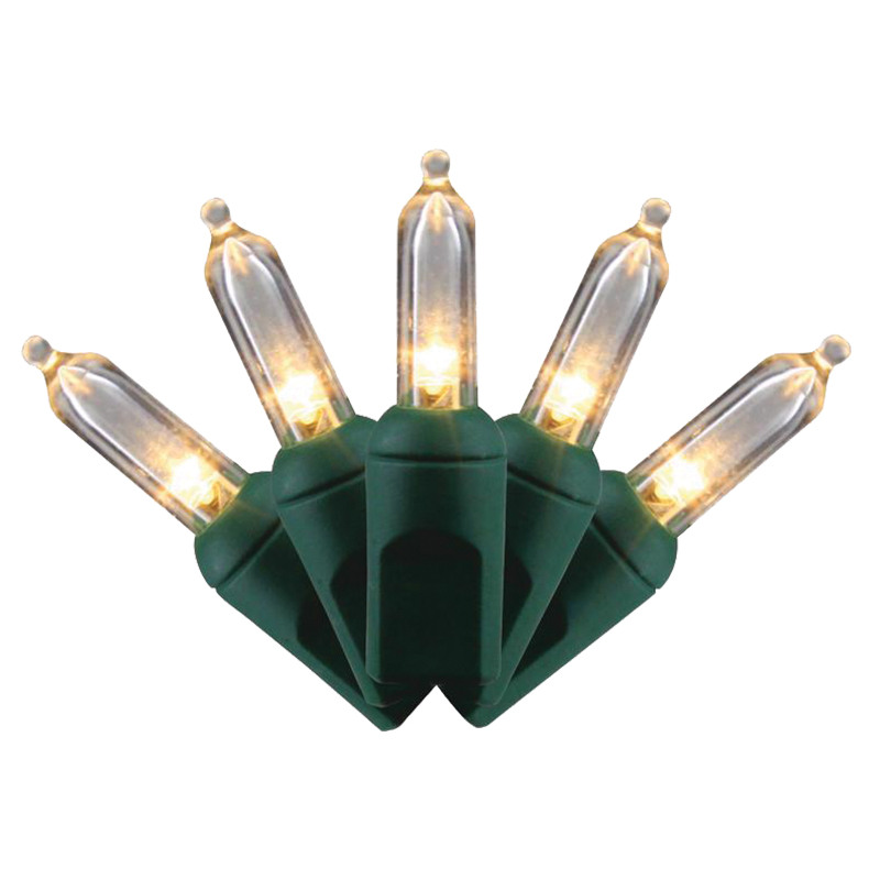 100 Ct. Celebrations® Classic  24.75’ LED T5 Warm White String Christmas Lights