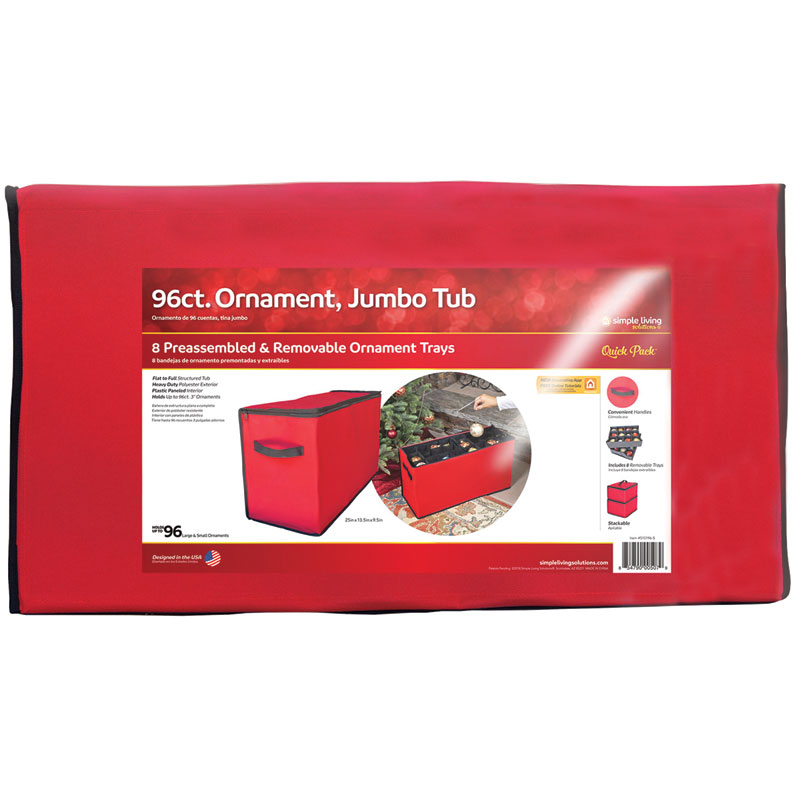 Jumbo Ornament Storage Tub