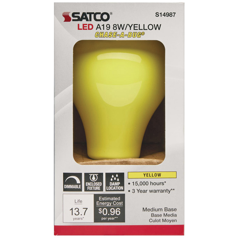 Satco® LED Chase A Bub Yellow Bulb