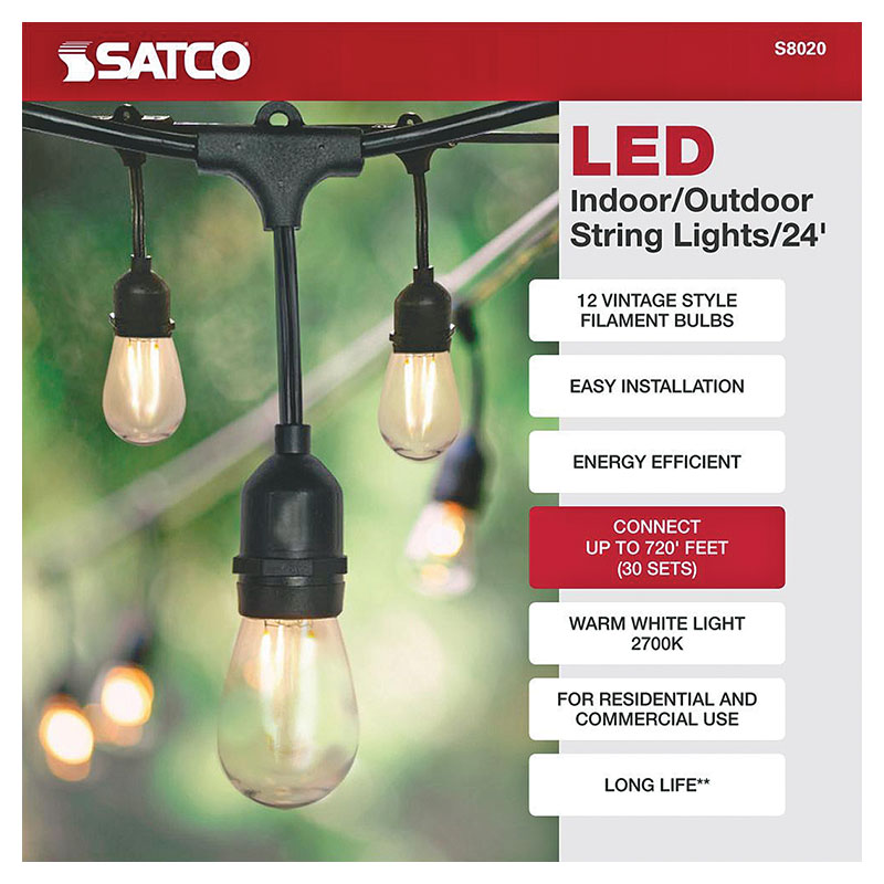 Satco® 24' LED Classic String Lights