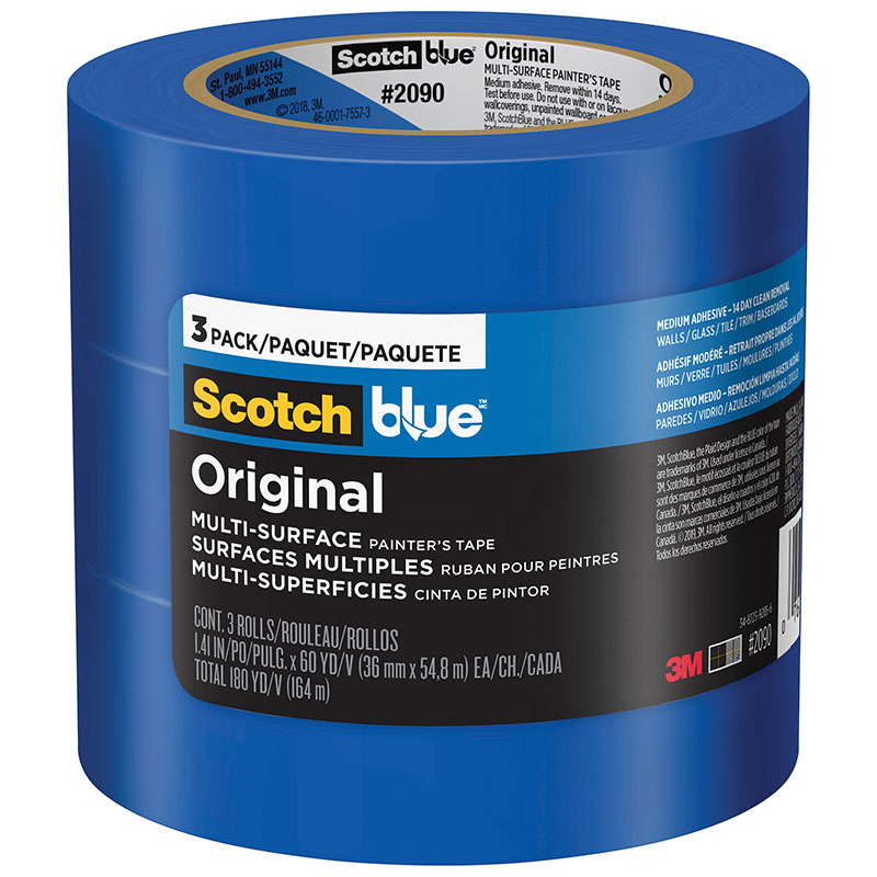 ScotchBlue™ 1.41" x 60 Yds. Original Multi-Surface Painters Tape, 3/Pk.