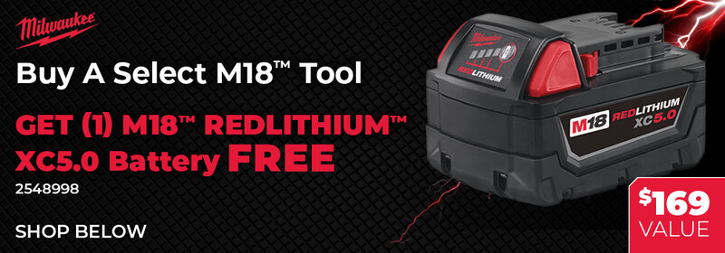 Milwaukee M18™ REDLITHIUM™ XC5.0 Battery Banner
