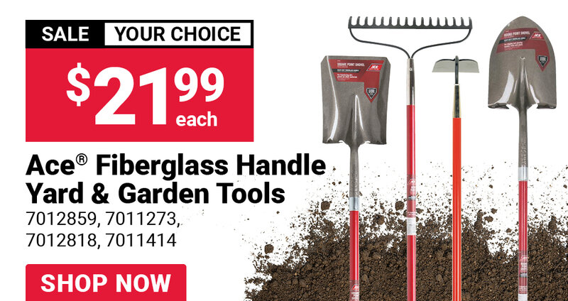 Ace® Fiberglass Handle Yard & Garden Tools