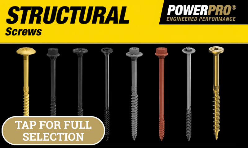 Structural Screws Header- Power Pro