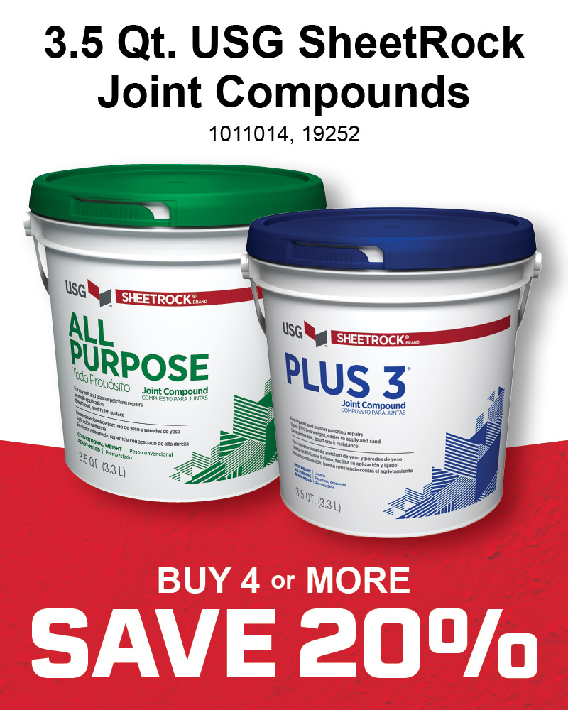 3.5 Qt. USG SheetRock Joint Compounds - Save 20%