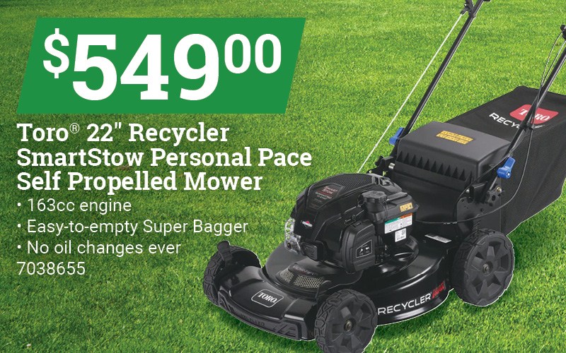 Toro® 22" Recycler SmartStow Self Propelled Mower