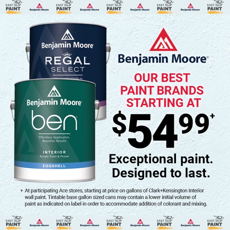 Benjamin Moore® EI Paint promo
